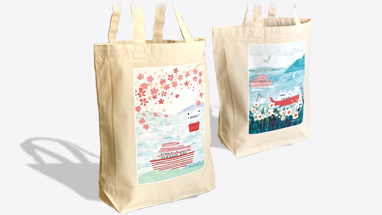 【新品未使用 最終値下げ】ジャンボフェリー船内限定 りつりん2 ミニトートバッグ ジャンボフェリー船内限定 りつりん2 ミニトートバッグ 新グッズ「りつ